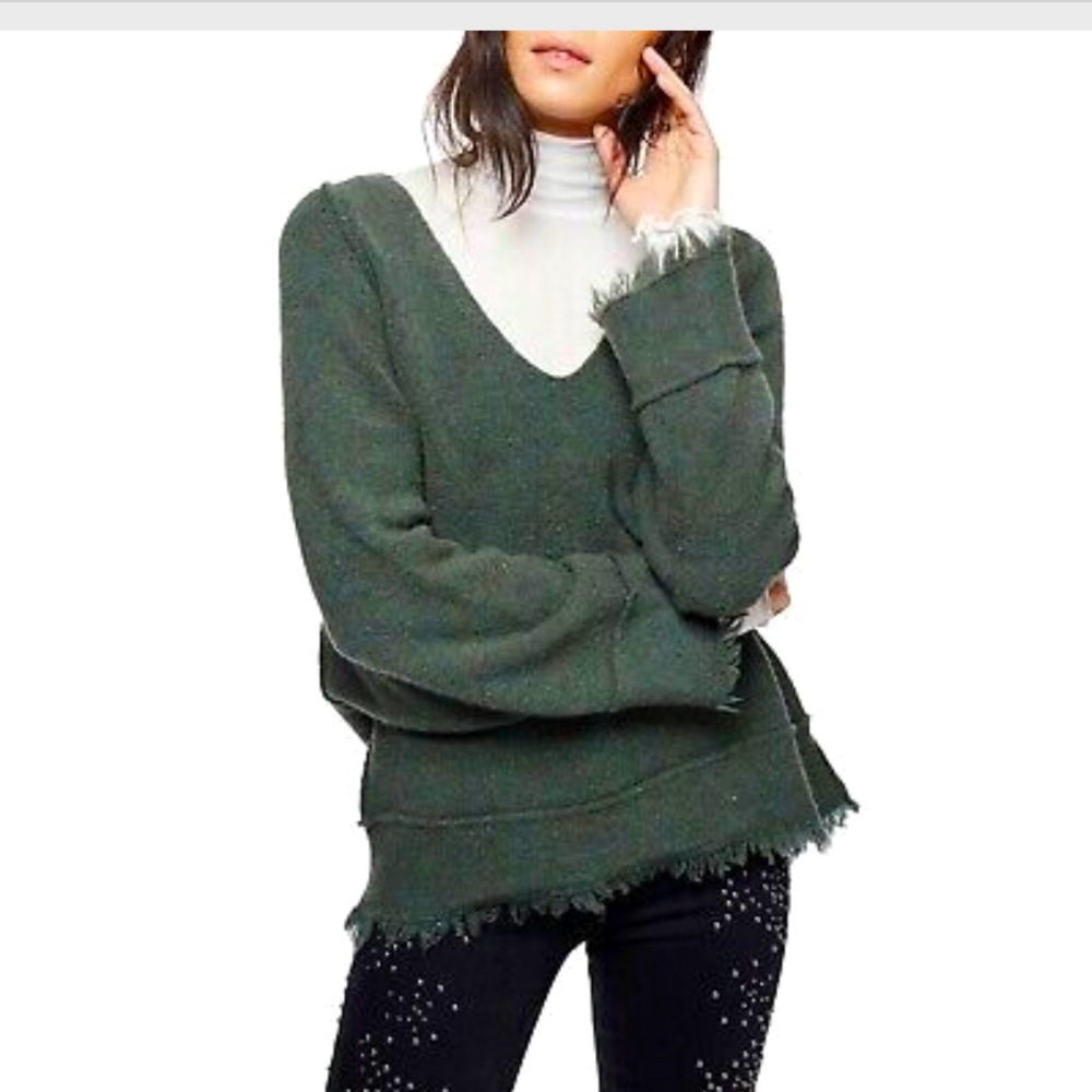 Oversized FREE PEOPLE Fringe sweater